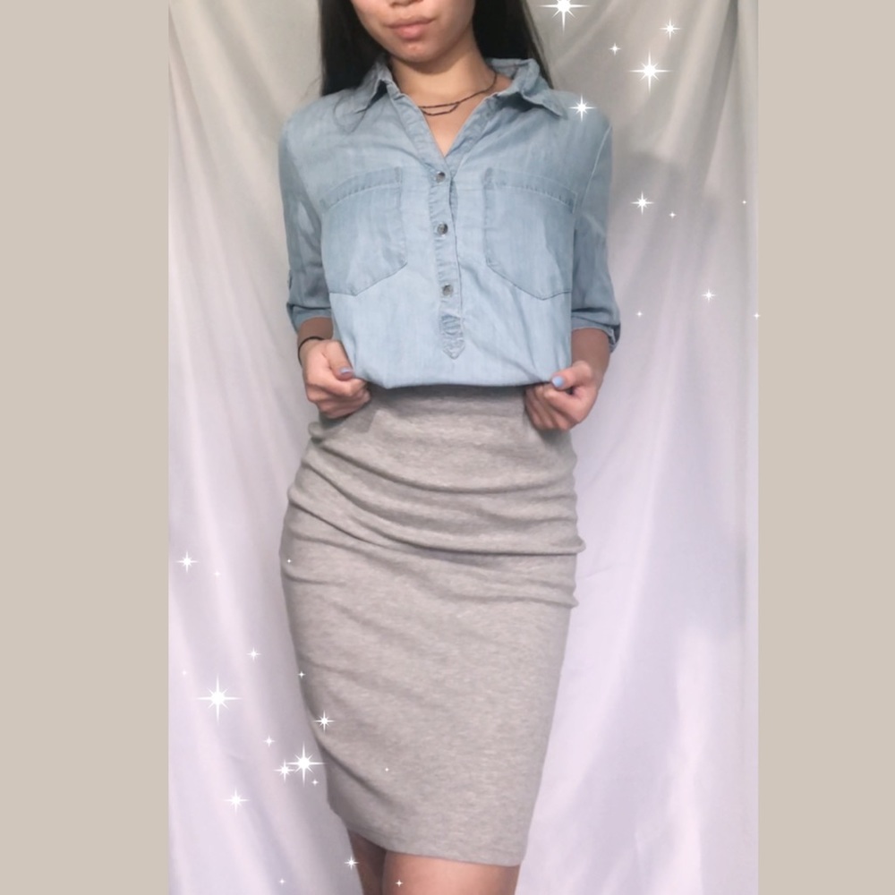 Denim Button Down 🦋